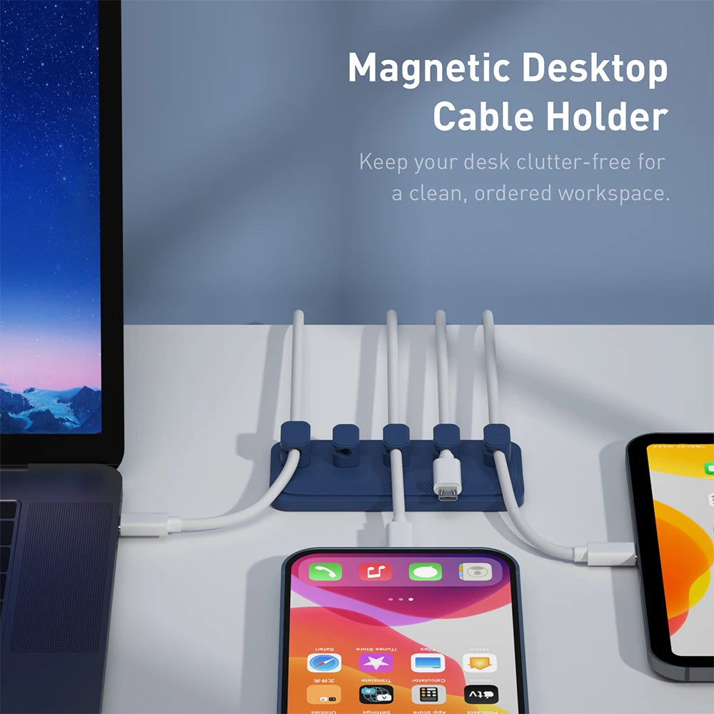 Magnetic Cable Management  Cable Organizer Multi-purpose Cord Winder