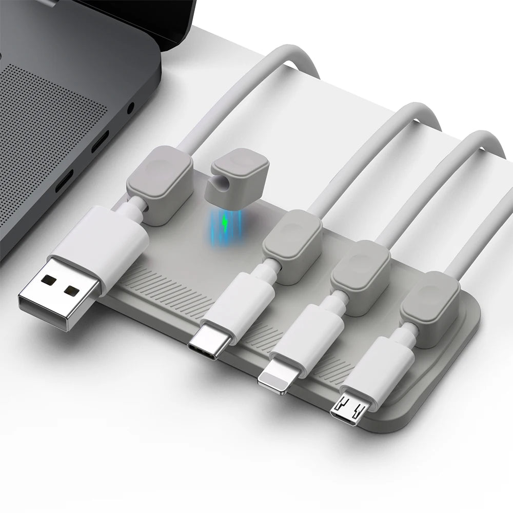 Magnetic Cable Management  Cable Organizer Multi-purpose Cord Winder